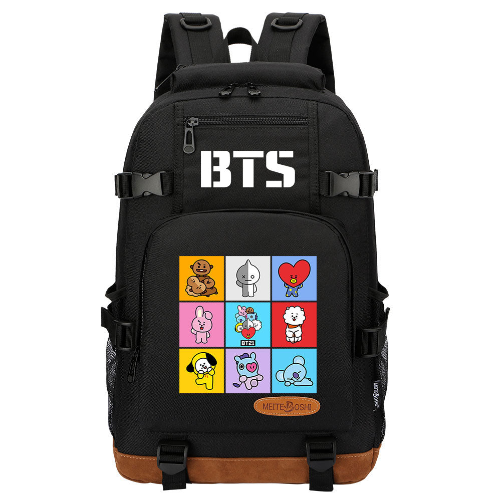 Kpop BTS Waterproof Backpack School Notebook Travel Bag