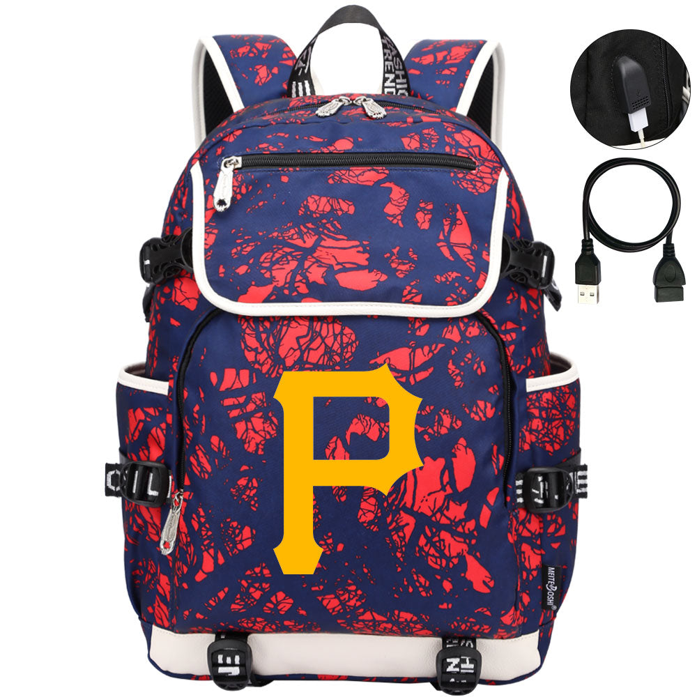 Pittsburgh Pirates Backpack School Notebook Travel Bags