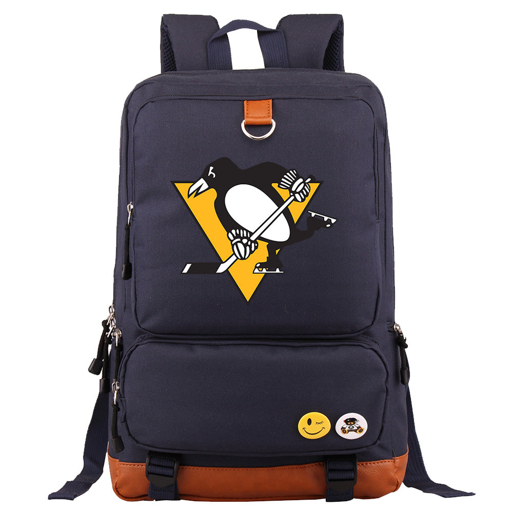 Pittsburgh Penguins Hockey Team Proof Backpack NoteBook Laptop School Bag