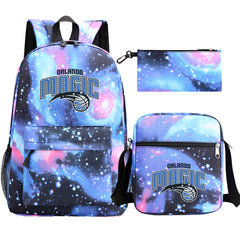 Orlando Magic Basketball School Backpack Shoulder Bag Pencil Bags 3pcs Set