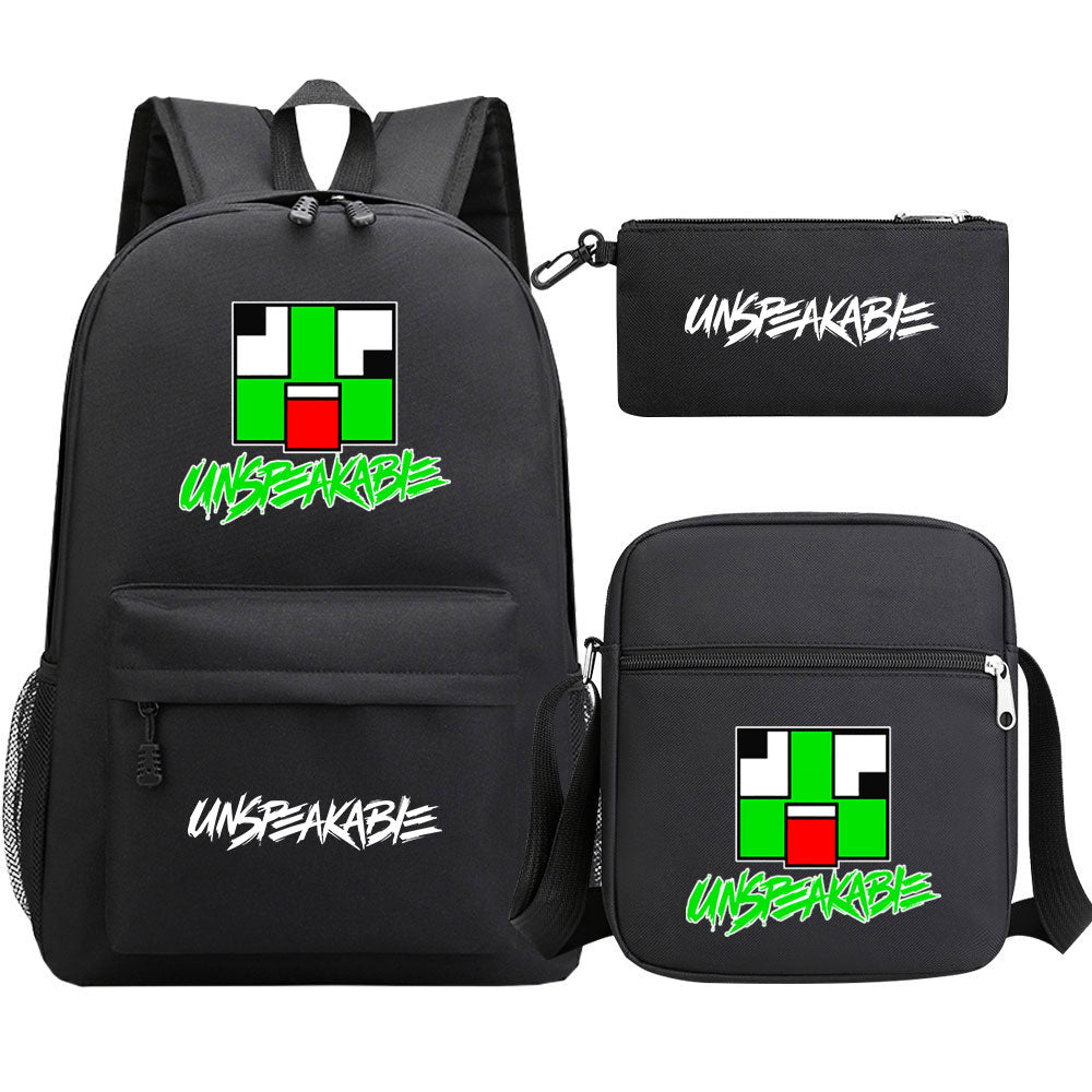 Unspeakable Game School Backpack Shoulder Bag Pencil Bags 3pcs Set