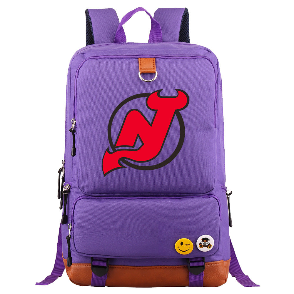 New Jersey Devils Hockey Team Proof Backpack NoteBook Laptop School Bag