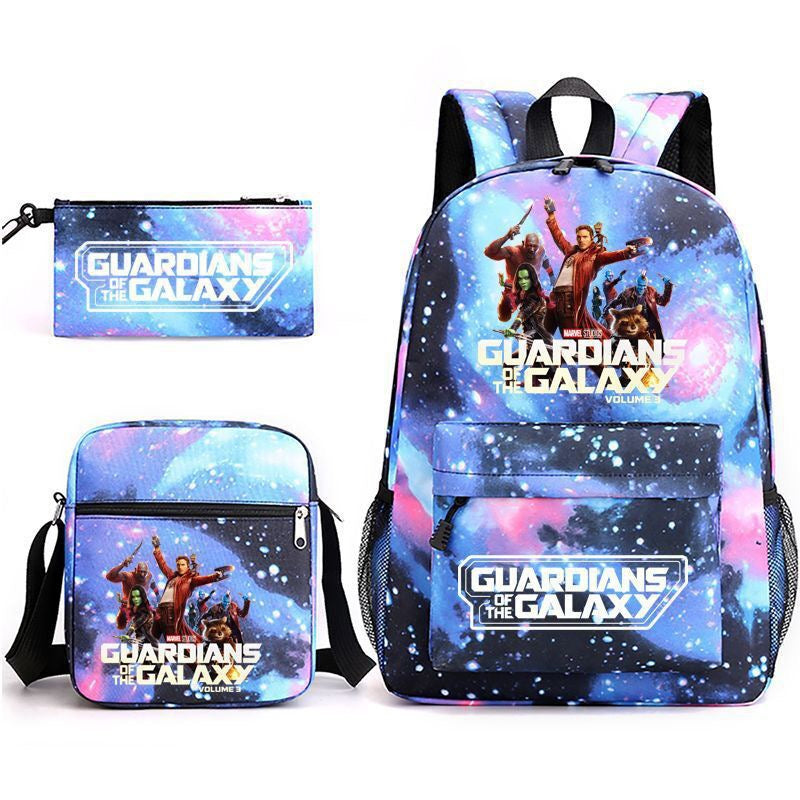 Guardians of the Galaxy School Backpack Shoulder Bag Pencil Bags 3pcs Set