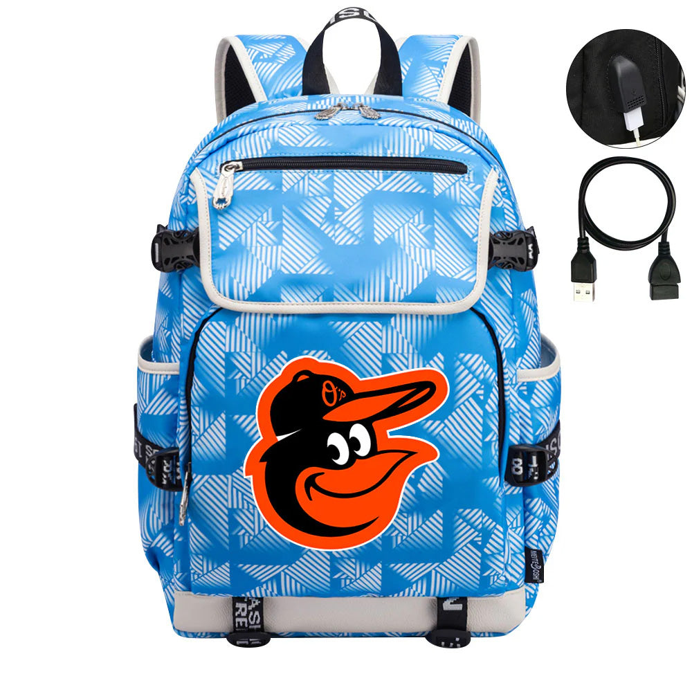 Baltimore Orioles Backpack School Notebook Travel Bags
