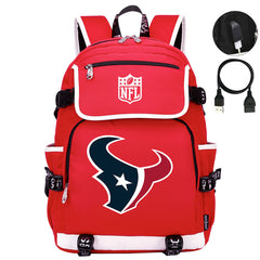 Houston Texans Hockey League Backpack School Notebook Travel Bag