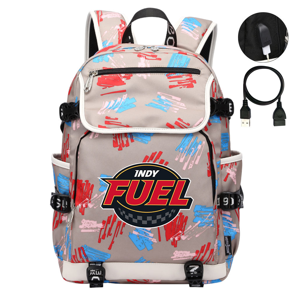 Indy Fuel Hockey League Backpack School Notebook Travel Bag