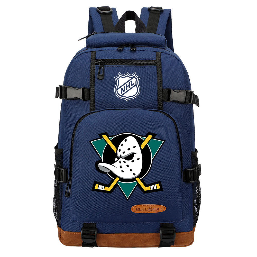 Anaheim Ducks Hockey League Waterproof Backpack School Notebook Travel Bag