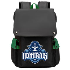 Milwaukee Admirals AHL School Backpack Oxford Laptop Bag