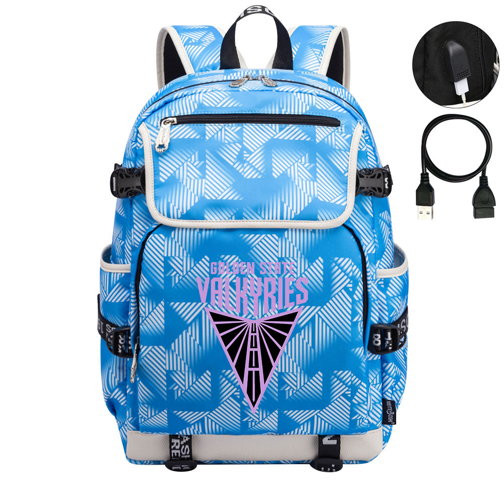 Golden State Valkyries Backpack School Notebook Travel Bags