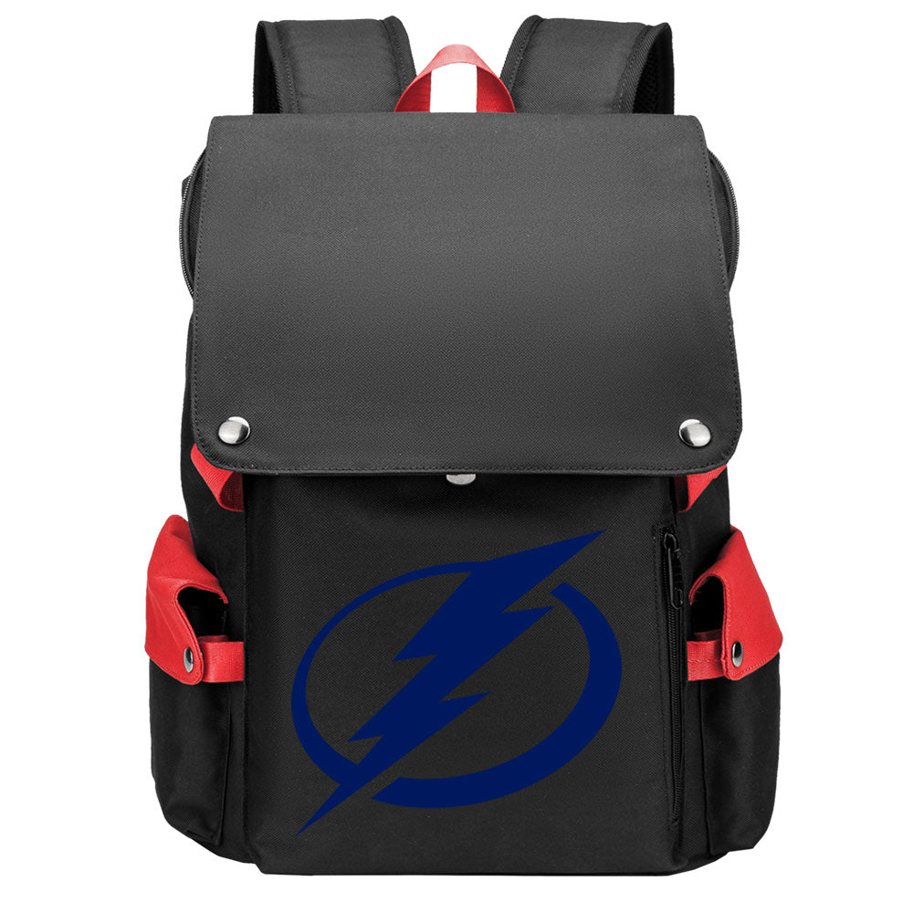 Tampa Bay Lightning Hockey Team School Backpack Oxford Laptop Bag