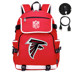 Atlanta Falcons Football Team Rugby Backpack School Notebook Travel Bag
