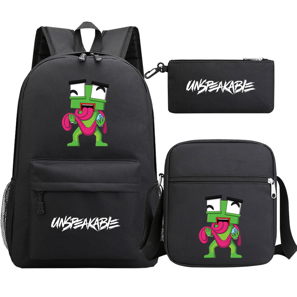 Unspeakable Game School Backpack Shoulder Bag Pencil Bags 3pcs Set