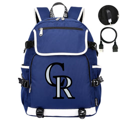 Colorado Rockies Backpack School Notebook Travel Bags