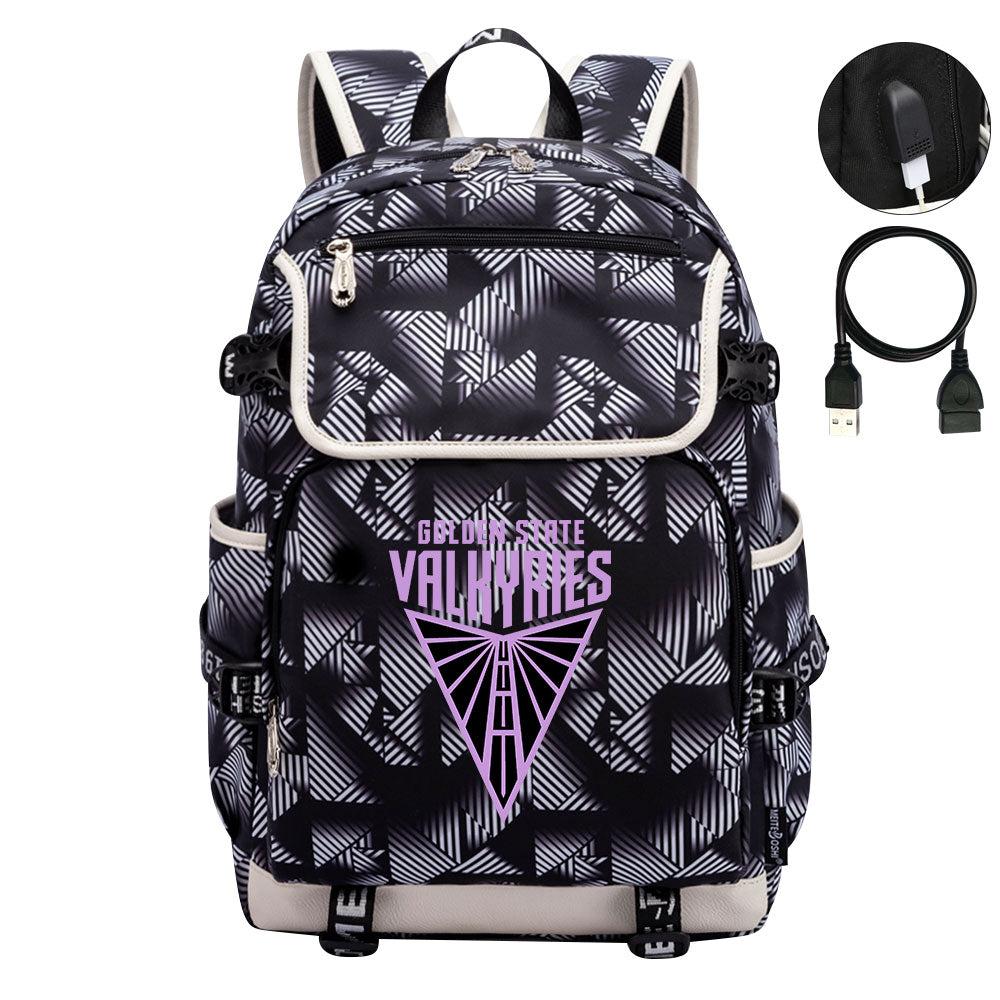 Golden State Valkyries Backpack School Notebook Travel Bags