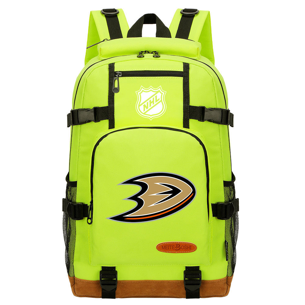 Anaheim Ducks Hockey League Waterproof Backpack School Notebook Travel Bag