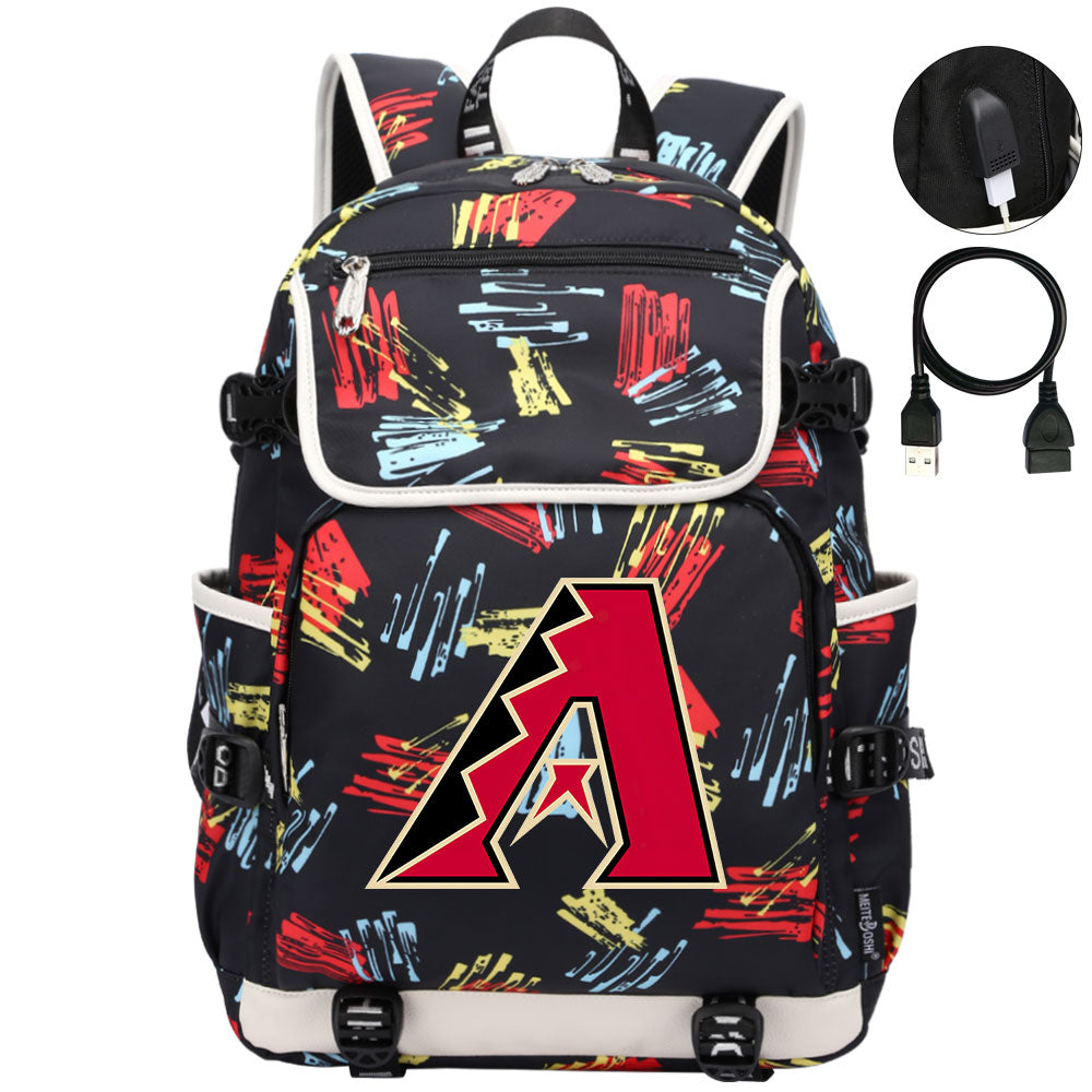 Arizona Diamondbacks Backpack School Notebook Travel Bags