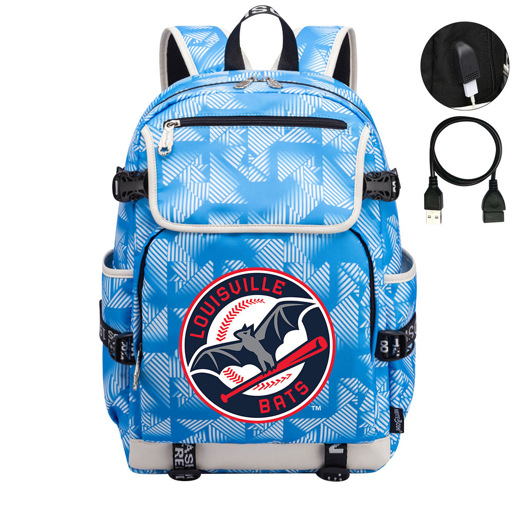 Louisville Bats Backpack School Notebook Travel Bags