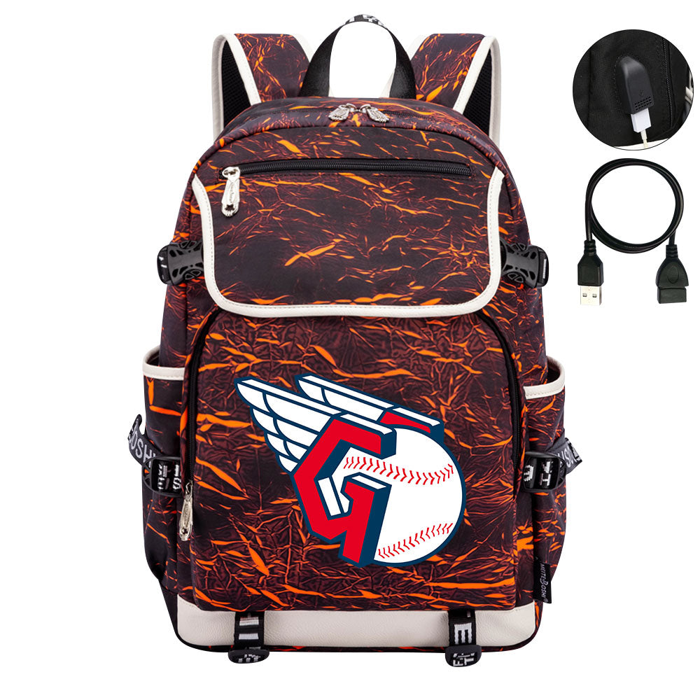 Cleveland Guardians Backpack School Notebook Travel Bags