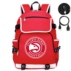 Atlanta Hawks Backpack School Notebook Travel Bags