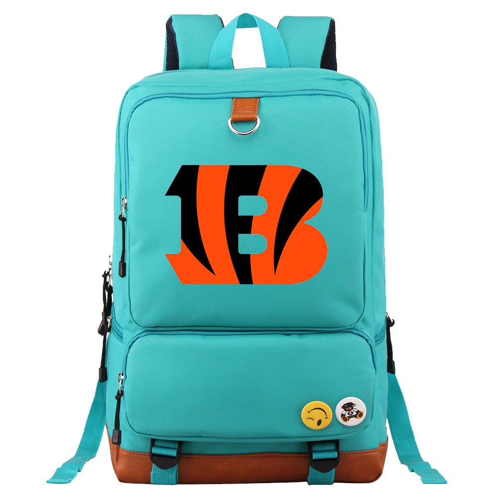 Cincinnati Bengals Football Team Rugby Proof Backpack NoteBook Laptop School Bag