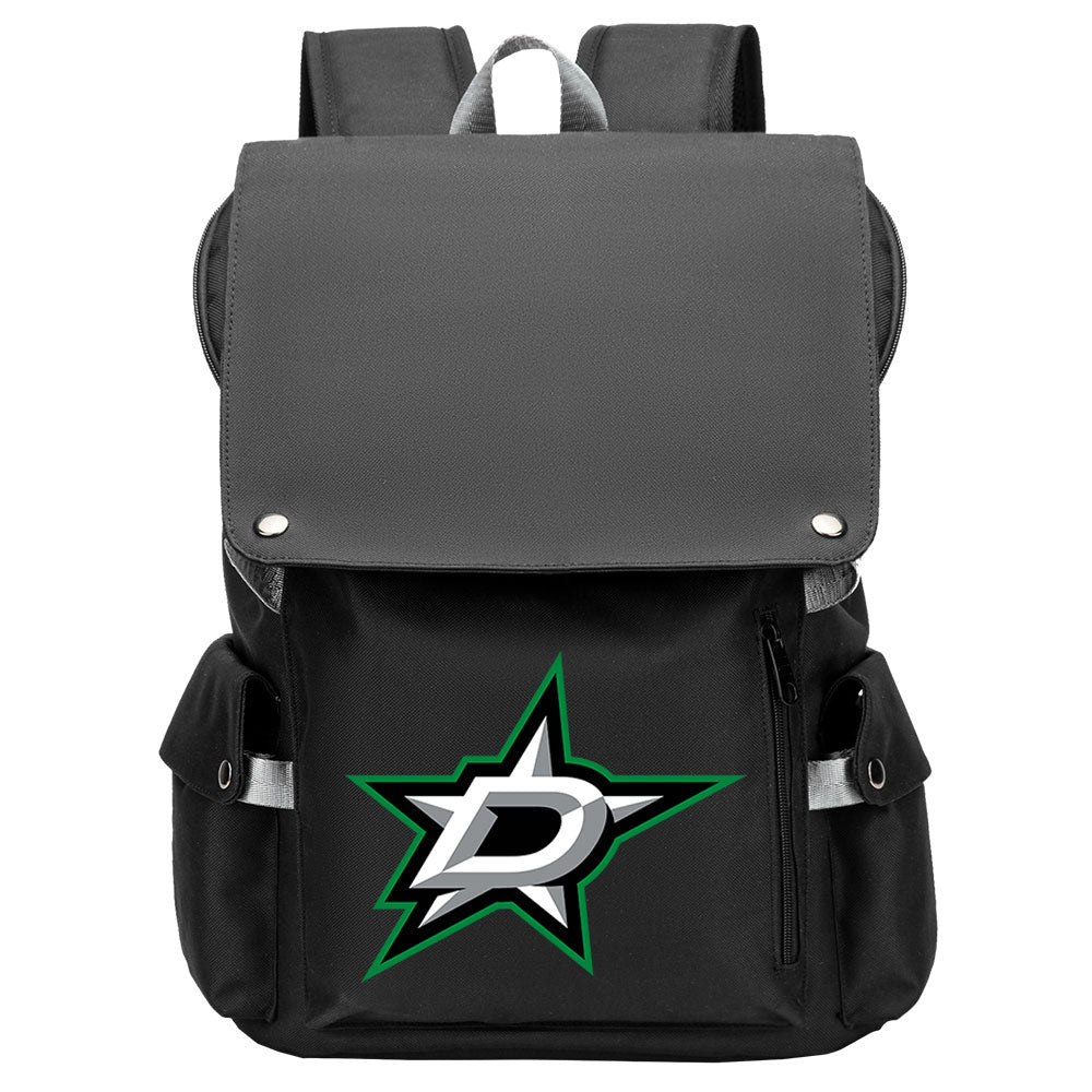 Dallas Stars Hockey Team School Backpack Oxford Laptop Bag