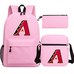 Arizona Diamondbacks Baseball School Backpack Shoulder Bag Pencil Bags 3pcs Set