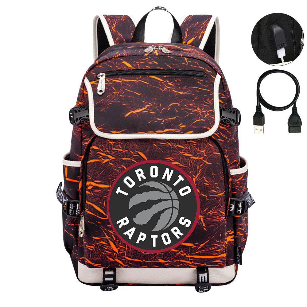 Toronto Raptors Backpack School Notebook Travel Bags
