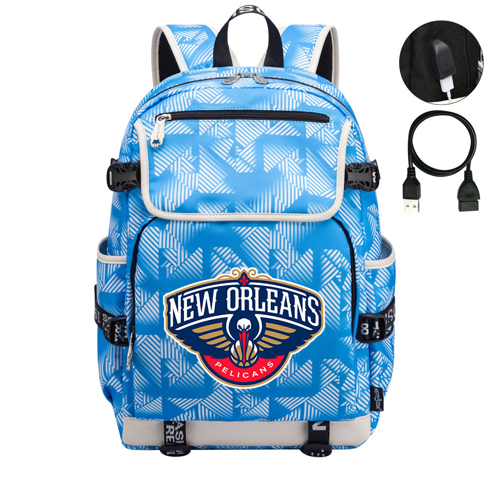New Orleans Backpack School Notebook Travel Bags