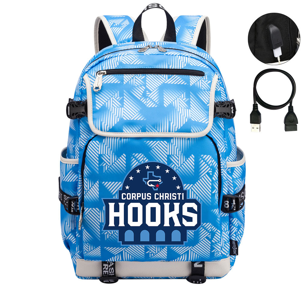 Corpus Christi Hooks Backpack School Notebook Travel Bags