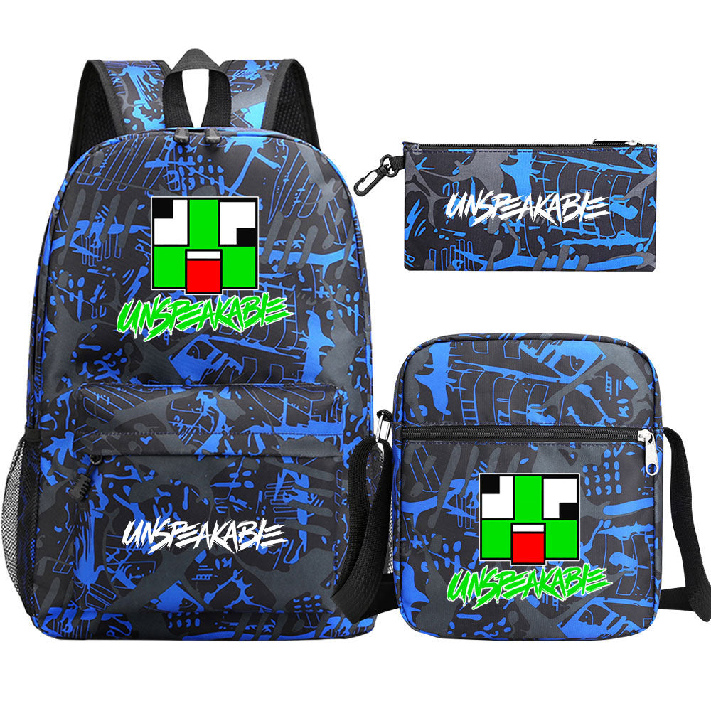 Unspeakable Game School Backpack Shoulder Bag Pencil Bags 3pcs Set