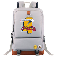 Mississippi Braves Water Proof Backpack NoteBook Laptop School Bag