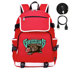 Vancouver Grizzlies Backpack School Notebook Travel Bags