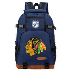 Chicago Blackhawks Hockey League  Waterproof Backpack School Notebook Travel Bag