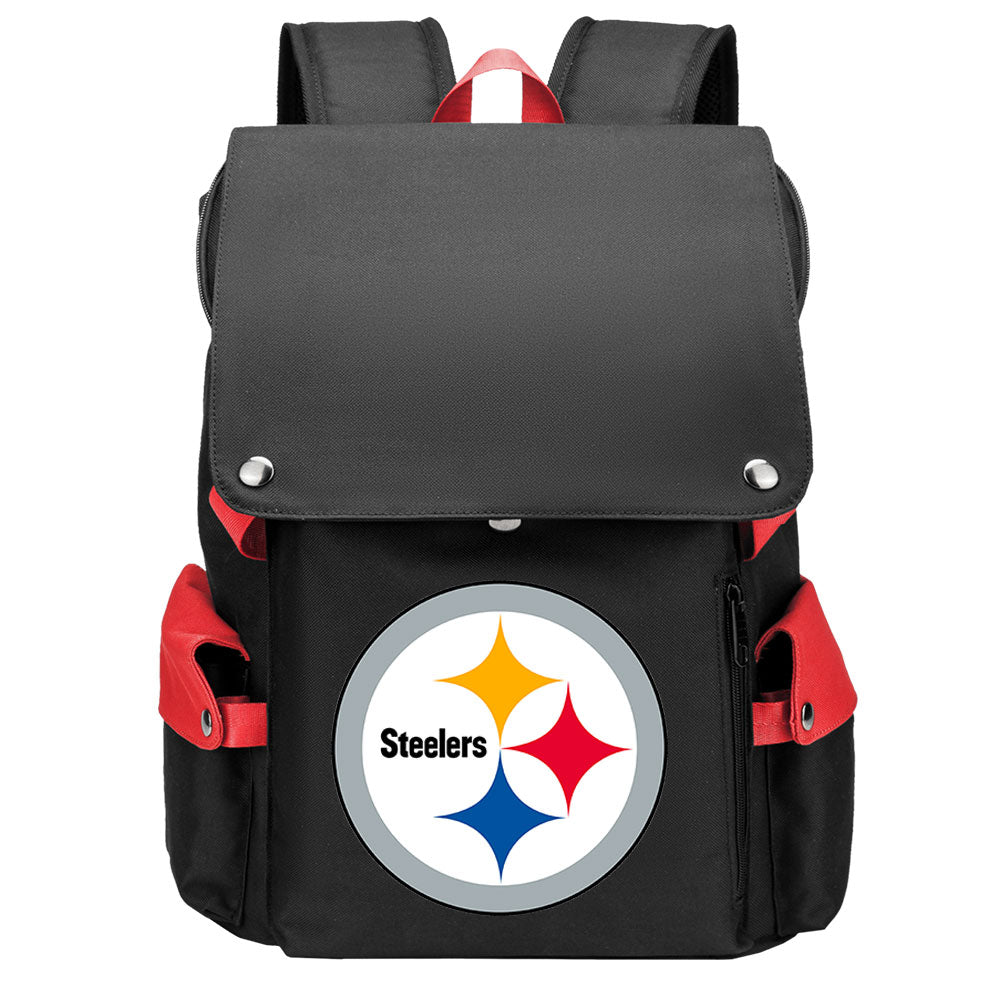 Pittsburgh Steelers Football Team Rugby Laptop Backpack Oxford School Bag