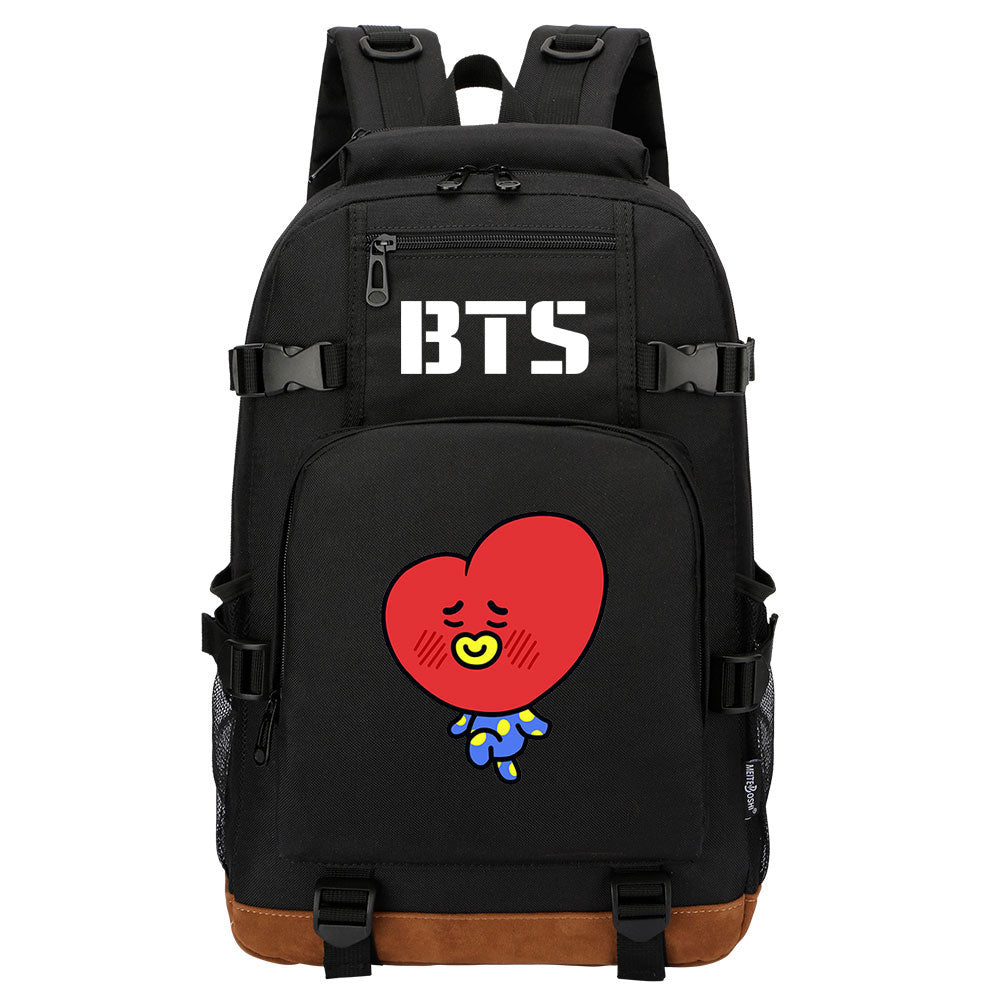 Kpop BTS TATA V Waterproof Backpack School Notebook Travel Bag