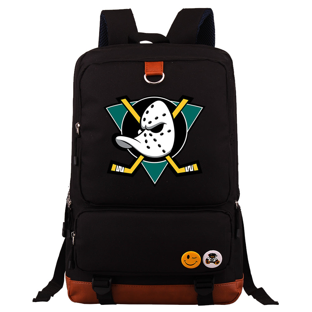 Anaheim Ducks Hockey Team Proof Backpack NoteBook Laptop School Bag