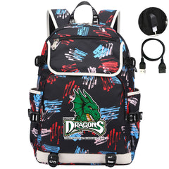 Dayton Dragons Backpack School Notebook Travel Bags