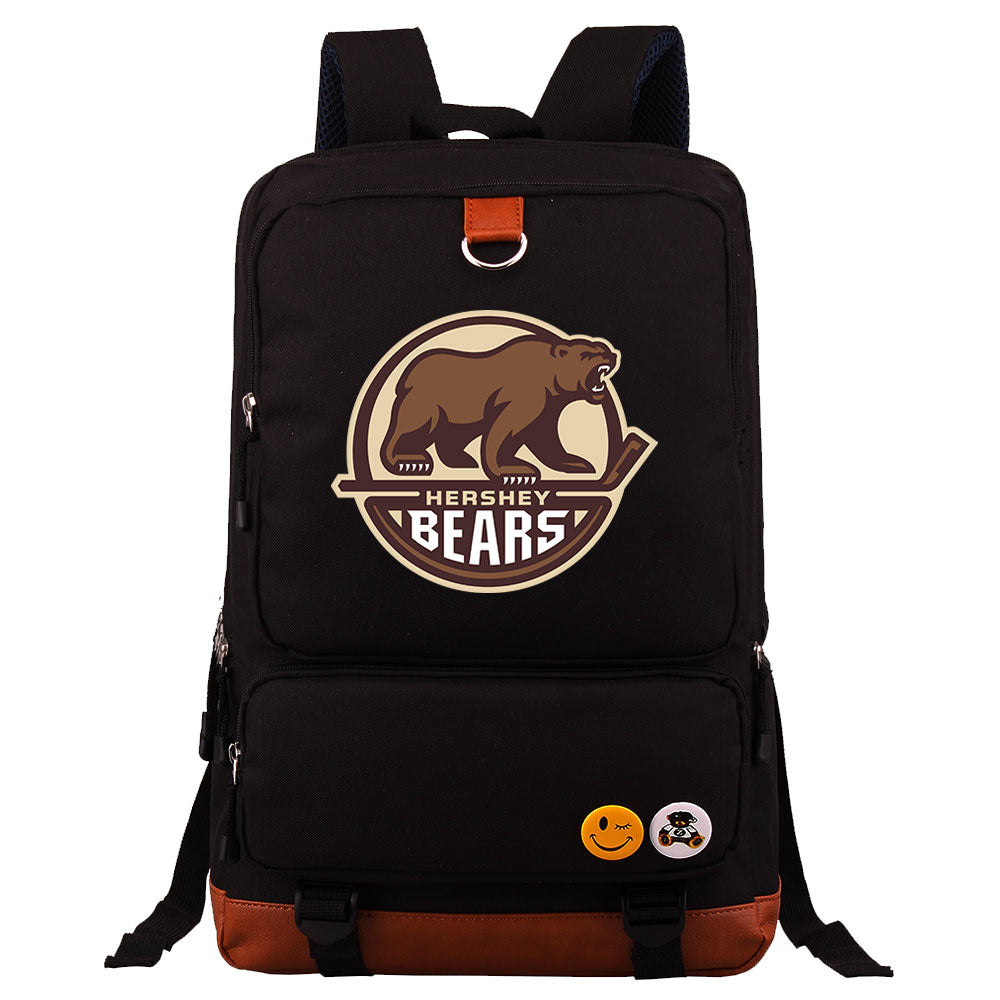 Hershy Bears Hockey Team Proof Backpack NoteBook Laptop School Bag