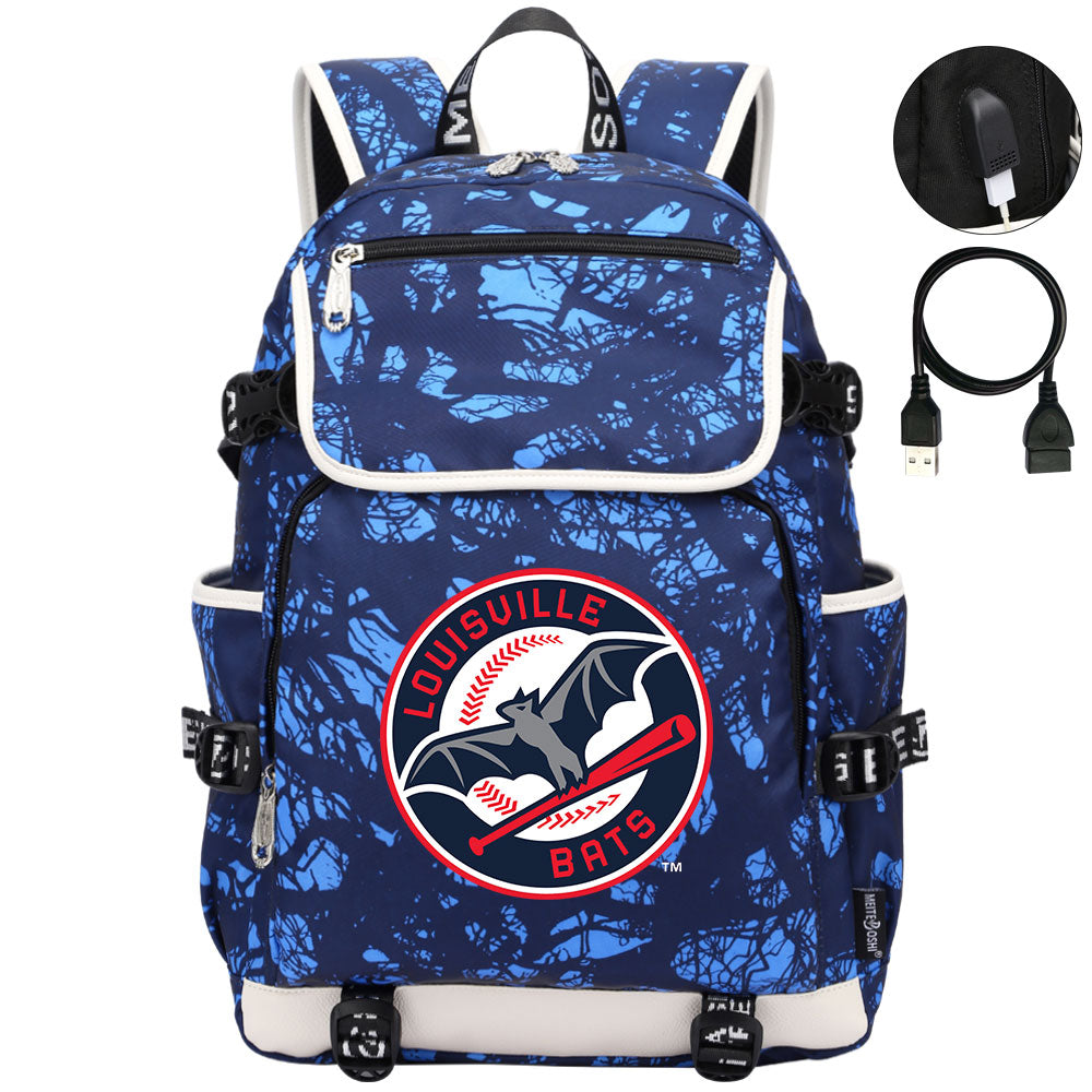 Louisville Bats Backpack School Notebook Travel Bags