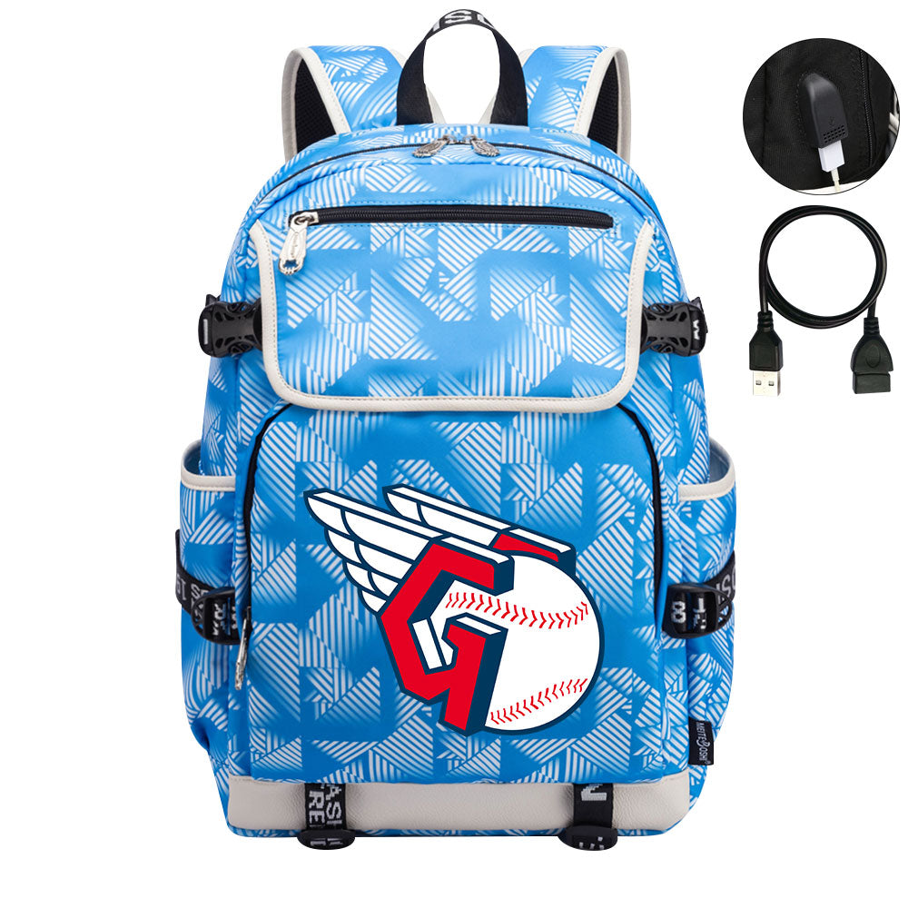 Cleveland Guardians Backpack School Notebook Travel Bags