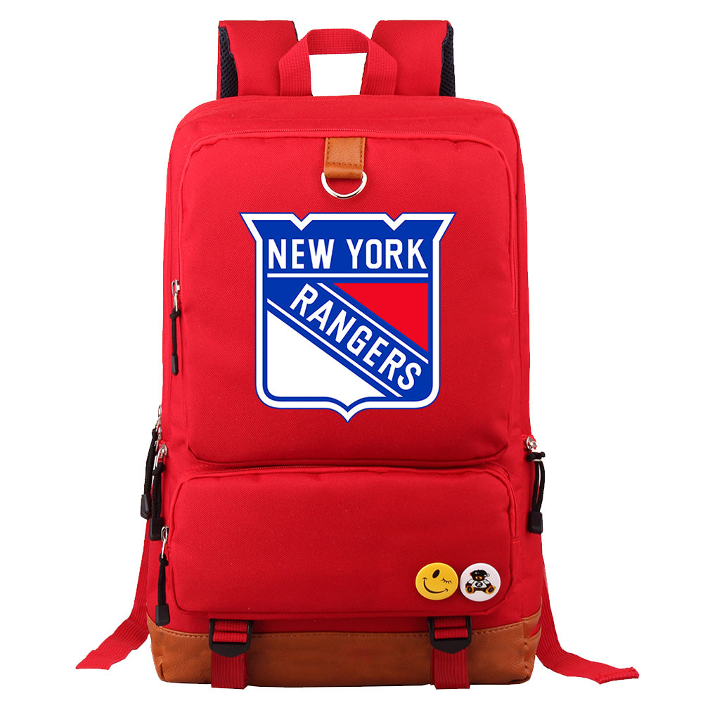 New York Rangers Hockey Team Proof Backpack NoteBook Laptop School Bag