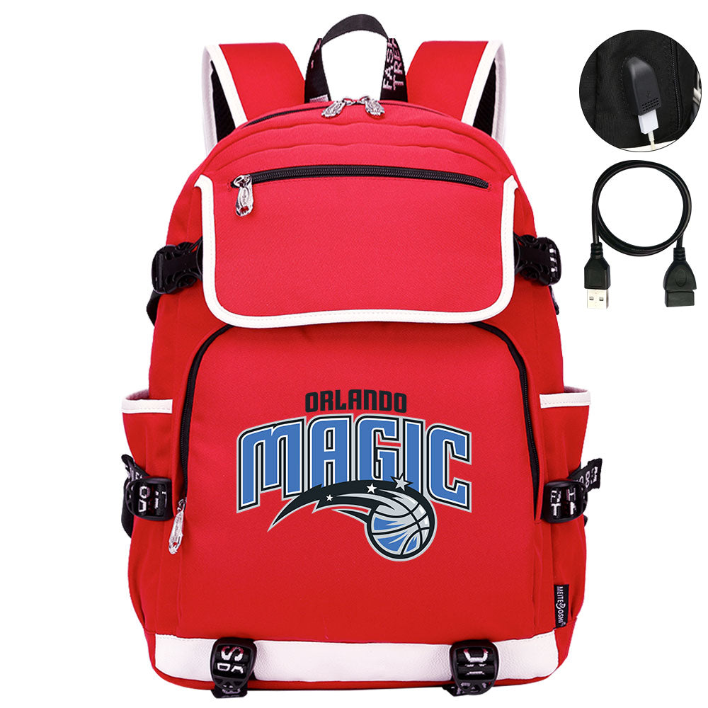 Orlando Magic Backpack School Notebook Travel Bags