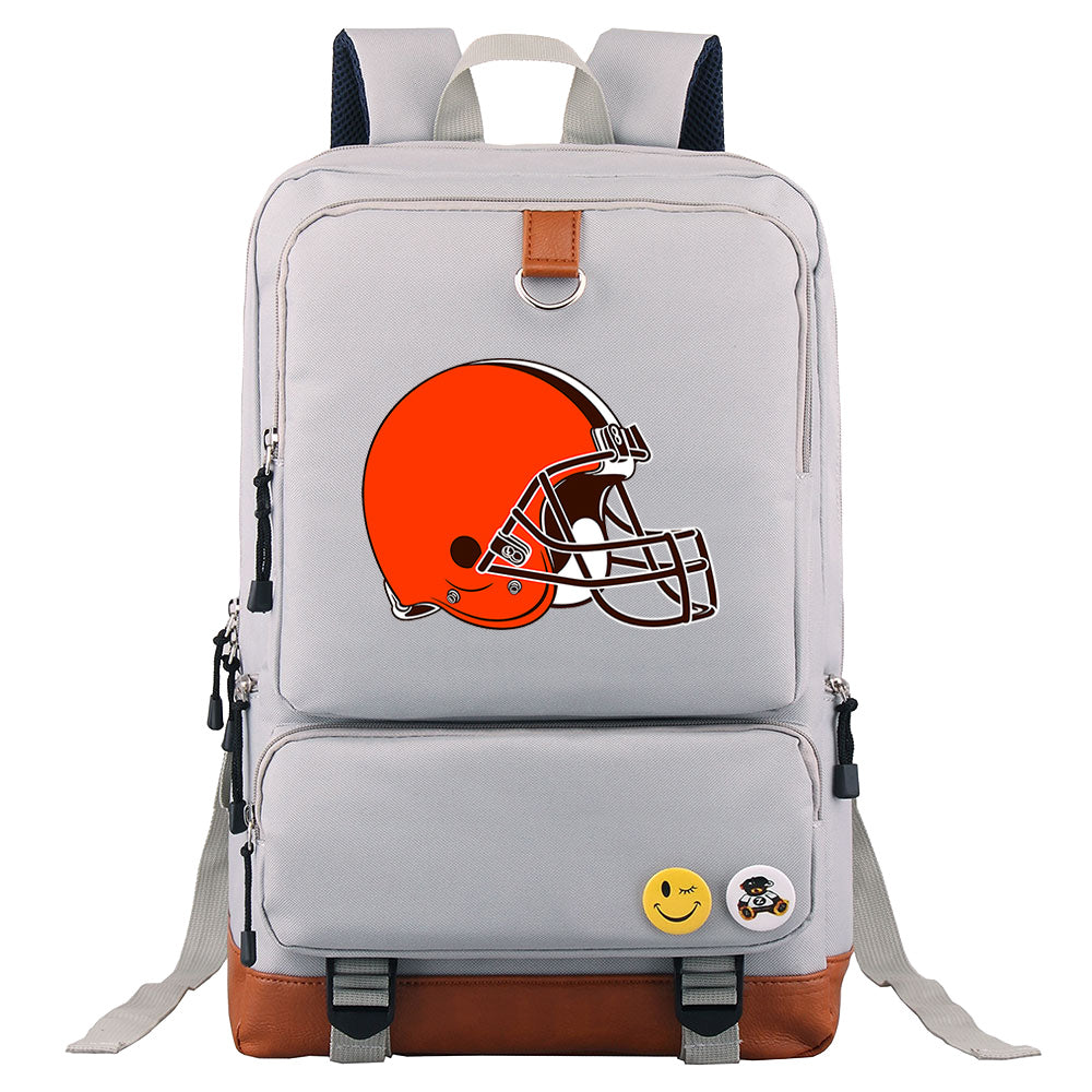 Cleveland Browns Football Team Rugby Proof Backpack NoteBook Laptop School Bag