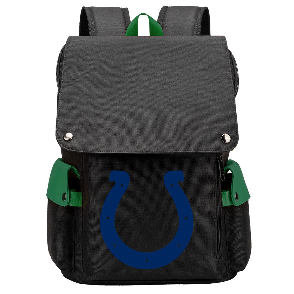 Indianapolis Colts Football Team Rugby Laptop Backpack Oxford School Bag