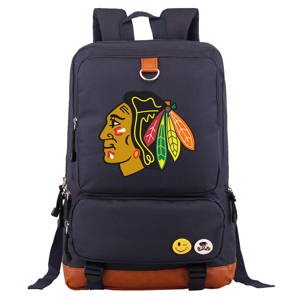 Chicago Blackhawks Hockey Team Proof Backpack NoteBook Laptop School Bag