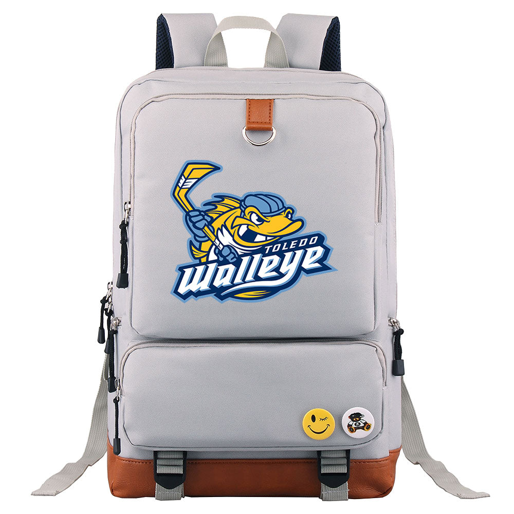 Toledo Walleye Hockey Team Proof Backpack NoteBook Laptop School Bag