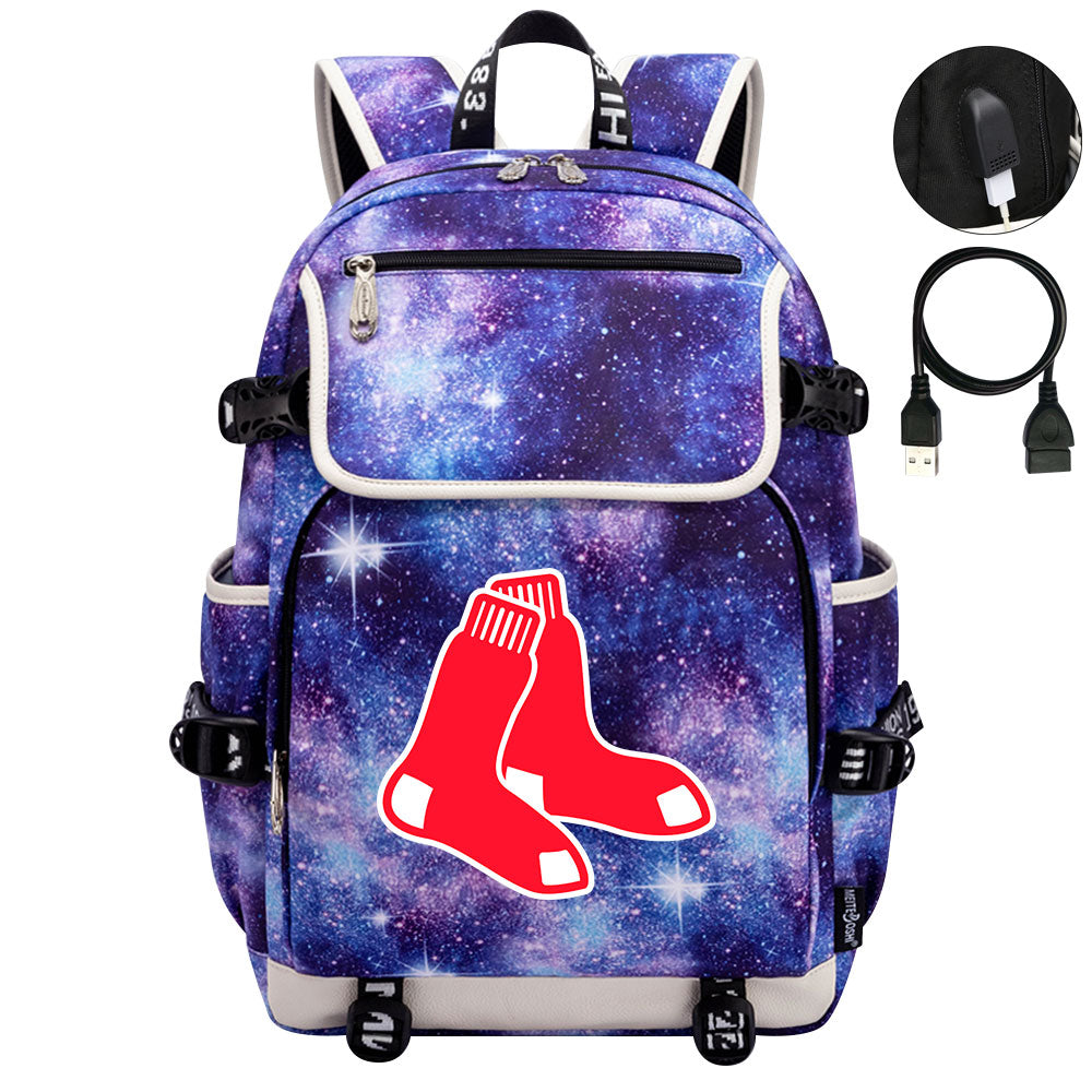 Boston Red Sox Backpack School Notebook Travel Bags