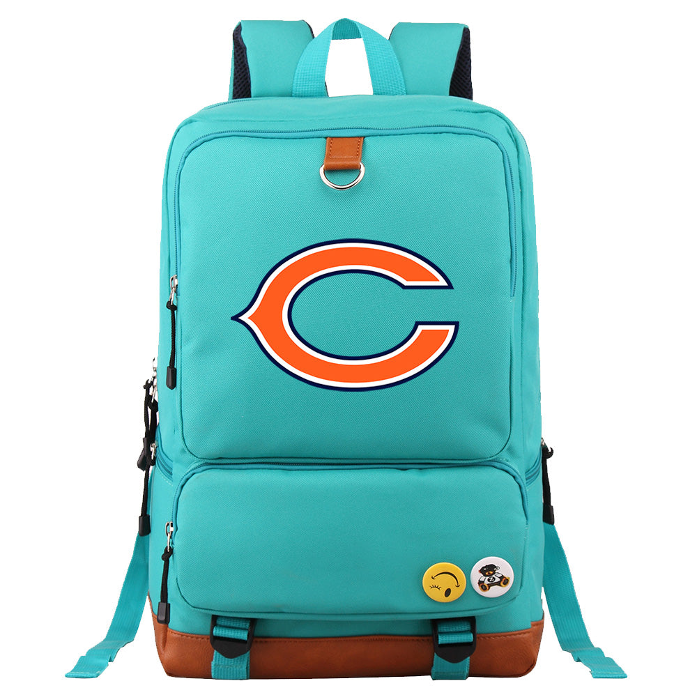 Chicago Bears Football Team Rugby Proof Backpack NoteBook Laptop School Bag