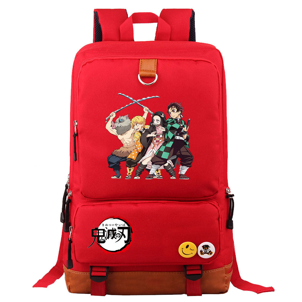 Demon Slayer Kimetsu No Yaiba Proof Backpack NoteBook Laptop School Bag