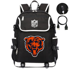 Chicago Bears Football Backpack School Notebook Travel Bags